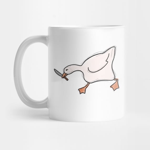 "Goose with a Knife: A Bold Statement for Peace" 1.0 by WhimsyMarket